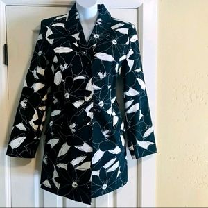 NWOT GEORGE Floral Stretch Trench Coat 4